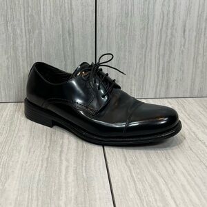 Johnston & Murphy Black Leather Oxford Shoes